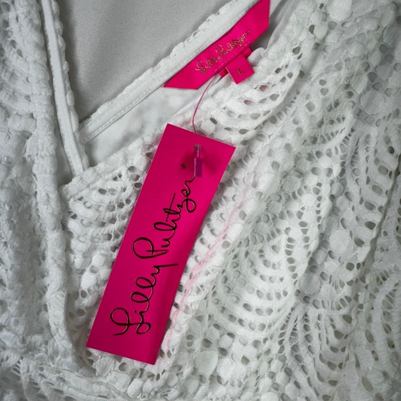 Women's Large Lilly Pulitzer Parigi Skort Romper Resort White NWT cottage core - Picture 3 of 5